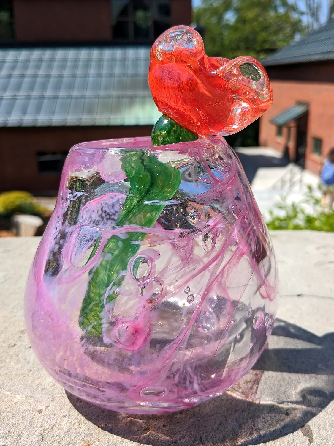 Rose in Spring — blown glass by Akito Yamauchi