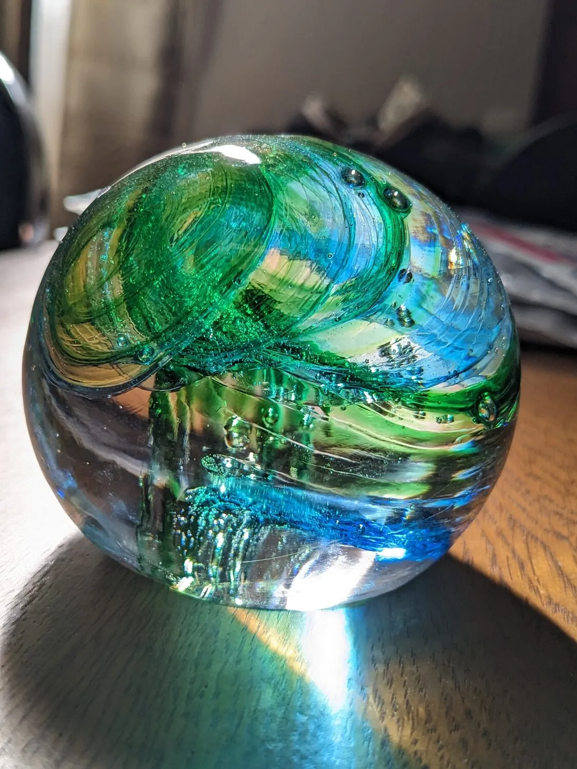 Blown-glass work by Akito Yamauchi
