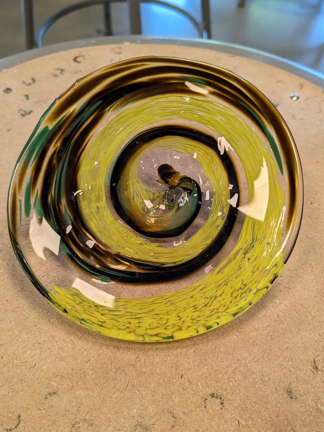 Blown-glass work by Akito Yamauchi